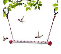 Faisseur d'oiseaux extérieurs pour colibris - Coupes de consommation d'alcool à l'épreuve des fuites | Mangeoire à oiseaux de style tube pour jardin, patio, balcon, branche d'arbre, décoration vibrant