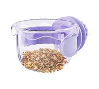 Faisseur d'oiseaux pour La Cage - Adoprateur De Perruche Portable Anti Spill Dish | Bol De Nourriture Et d'eau pour Perroquet Macaw CACCASSION | Transporteur De Voyage Accessoire Volière Jar