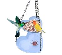 Faisseur d'oiseaux sauvages et bain - plateau de bains d'oiseau à plusieurs niveaux avec mangeoire, extérieur portable, jardin, cour, patio, balcon, ornement pour l'observation des oiseaux, la cour ar
