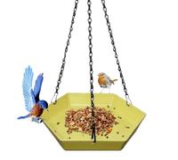 Faisseur D'oiseaux Suspendue, Bol De Bain D'oiseaux De Jardin, Bac À Eau En Terrasse De Jardin, Pièce Maîtresse Décorative D'observation Des Oiseaux, Style De Configuration De Suspension Facile, 8,66x