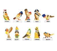 FaisTonGateau - 10 fèves thème Les moineaux déguisés - Fèves de collection pour galette des rois Epiphanie - Fèves multicolores