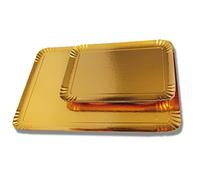 FaisTonGateau - 25 Plateaux Traiteur Or - Plateau 19x28 cm
