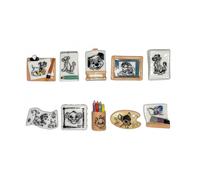 FaisTonGateau - fèves thème Disney crayonnés - Fèves de collection pour galette de rois Epiphanie - Fèves multicolores