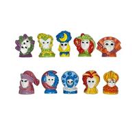 FaisTonGateau - fèves thème Fêtes Vénitiennes - Fèves de Collection pour Galette de Rois Epiphanie - Fèves Multicolores