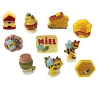 FaisTonGateau - fèves thème Le Miel - Fèves de Collection pour Galette de Rois Epiphanie - Fèves Multicolores