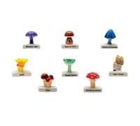 FaisTonGateau - fèves thème Les Champignons - Fèves de Collection pour Galette de Rois Epiphanie - 8 fèves Multicolores