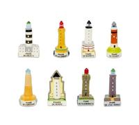 FaisTonGateau - fèves thème Les phares - Fèves de Collection pour Galette de Rois Epiphanie - Fèves Multicolores