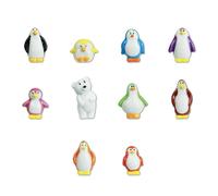 FaisTonGateau - fèves thème Pingoo blues - Fèves de collection pour galette de rois Epiphanie - Fèves multicolores