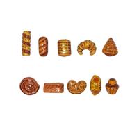 FaisTonGateau - fèves thème Viennoiseries et calligrammes - Fèves de Collection pour Galette de Rois Epiphanie - Fèves Multicolores