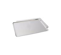 FaisTonGateau - Lot de 5 Plateaux traiteur - Longueur x Largeur : 28 cm x 19 cm, Couleur Argent