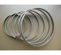 FaisTonGateau - Lot de 6 Cercles à Tarte INOX de 18 cm à 28 cm - Cercles à Tarte en INOX