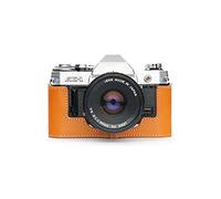 Fait à la Main en Cuir véritable véritable moitié caméra Housse pour Canon AE-1 (sans poignée) Sable Brun Couleur