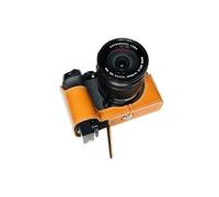 Fait à la Main en Cuir véritable véritable moitié caméra Housse pour FUJIFILM X-S10 XS10 Sable Brun Couleur