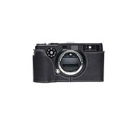 Fait à la Main en Cuir véritable véritable moitié caméra Housse pour Hasselblad XPan pour Fujifilm TX-1 Couleur Noire