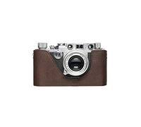 Fait à la Main en Cuir véritable véritable moitié caméra Housse pour Leica IC iic iiic iiid If iif iiif ig iiig (sans retardateur + indicateur de Type de Film) Couleur Brun foncé