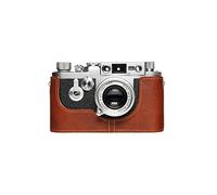 Fait à la Main en Cuir véritable véritable moitié caméra Housse pour Leica IC iic iiic iiid If iif iiif ig iiig (avec retardateur + indicateur de Type de Film) Couleur Rufous