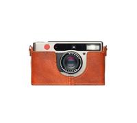 Fait à la Main en Cuir véritable véritable moitié caméra Housse pour Leica Minilux Minilux Zoom Couleur Rufous