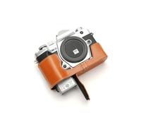 Fait à la Main en Cuir véritable véritable moitié caméra Housse pour Olympus Om-D E-M5 Mark III Sable Brun Couleur