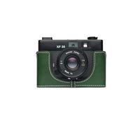 Fait à la Main en Cuir véritable véritable moitié caméra Housse pour Rollei XF35 Voigtlander VF135 Couleur Verte