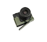Fait à la Main en Cuir véritable véritable moitié caméra Housse pour Sigma FP Couleur Verte