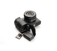 Fait à la Main en Cuir véritable véritable moitié caméra Housse pour Sony A6400 Couleur Noire