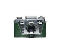 Fait à la Main en Cuir véritable véritable moitié caméra Housse pour ZEISS IKON CONTAX IIIA IIA Couleur Verte