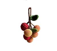 Fait à la main en forme de fruit Crochet Pendentif pour téléphone portable, porte-clés, casque, trousse de maquillage, accessoire décoratif créatif