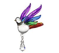 fait à la main Fantasy VERRE OISEAU CHANTEUR Attrape Soleil cadeau Arc-en-ciel