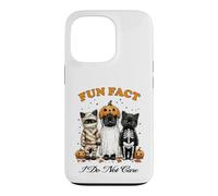 Fait Amusant d'halloween : Je m'en Fous des Mignons Chats Noirs Coque pour iPhone 13 Pro
