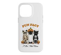 Fait Amusant d'halloween : Je m'en Fous des Mignons Chats Noirs Coque pour iPhone 14 Pro Max