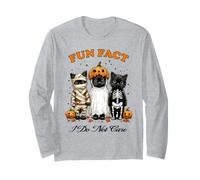 Fait Amusant d'halloween : Je m'en Fous des Mignons Chats Noirs Manche Longue