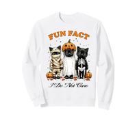 Fait Amusant d'halloween : Je m'en Fous des Mignons Chats Noirs Sweatshirt