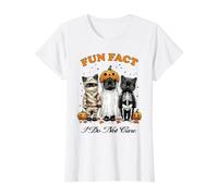 Fait Amusant d'halloween : Je m'en Fous des Mignons Chats Noirs T-Shirt Graphique avec Valeur