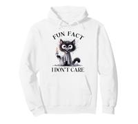Fait Amusant d'halloween : Je m'en Fous : Un Chat drôle et éreintant Sweat à Capuche