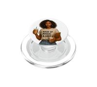Fait de Magie et de Grain Femme Noire Positive Auto-Assistance et Amour PopSockets PopGrip pour MagSafe