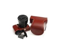 Fait Main véritable Cuir véritable étui Housse pour Appareil Photo Panasonic GX9 GX7 Mark III Couleur Marron