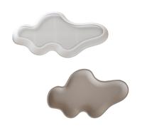 Faites à la main vos propres plateaux en résine et en béton - Décoration d'intérieur en silicone robuste avec grands moules ovales élégants pour usage quotidien - Forme unique