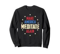 Faites à Nouveau méditer l'Amérique avec Un Zen Patriotique Amusant Sweatshirt