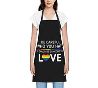 Faites attention à qui vous détestez, il pourrait s'agir de quelqu'un que vous aimez Tabliers Lgbt pour femmes hommes Tablier à bavette imperméable Tabliers de chef pour la cuisine Cuisson Cuisson Bar