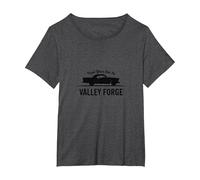 Faites Confiance à Votre Voiture au Style Classique Automobile Valley Forge T-Shirt, Femme Grandes Tailles, Chiné Foncé, 2X