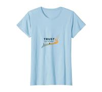 Faites Confiance au Voyage : Chemin inspirant T-Shirt, Femme, Bleu Céleste, XXL