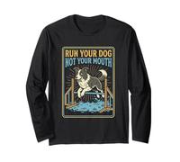 Faites Courir Votre Chien, Pas Votre Bouche, drôle d'agilité, Border Collie Manche Longue
