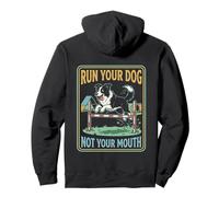 Faites Courir Votre Chien, Pas Votre Bouche, drôle d'agilité, Border Collie Sweat à Capuche