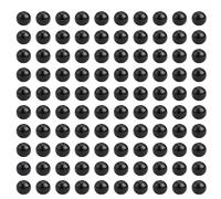 Faites de beaux articles faits à la main avec 100 perles en bois bonhomme de neige pour les fêtes de fin d'année (perle noire)