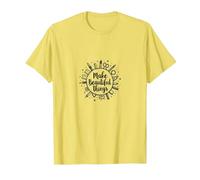 Faites de Belles Choses : Inspiration Artistique T-Shirt, Homme, Citron, L