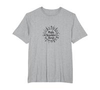 Faites de Belles Choses : Inspiration Artistique T-Shirt, Homme Grandes Tailles, Gris Chiné, 3X Tall