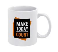 Faites De Chaque Jour Un Moment Important Tasse Drôle Tasses Céramique Tasse À Café 330Ml Pour Femme Homme Petit Déjeuner