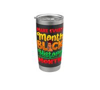 Faites de chaque mois le Mois de l'histoire des Noirs des reines, des mères et des filles Gobelet isotherme en acier inoxydable double paroi