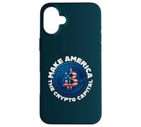 Faites de l'Amérique la Capitale Mondiale de la cryptographie des États-Unis Merch Coque pour iPhone 16 Plus
