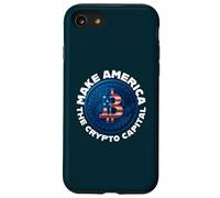 Faites de l'Amérique la Capitale Mondiale de la cryptographie des États-Unis Merch Coque pour iPhone SE (2020) / 7/8
